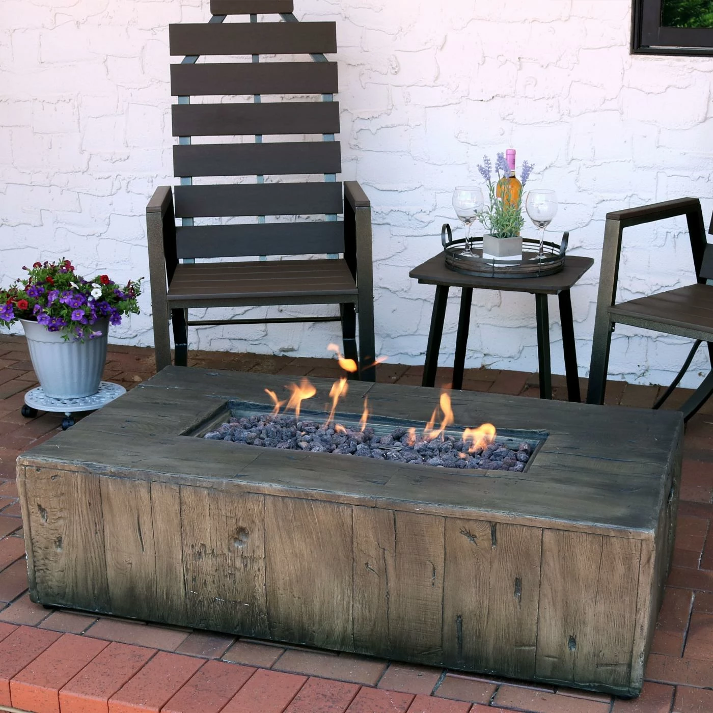 Top 10 π Rectangle Sunnydaze Decor Rustic 48 In. Fire Table With Free Cover β 2 Top 10 π Rectangle Sunnydaze Decor Rustic 48 In. Fire Table With Free Cover β - Image 2