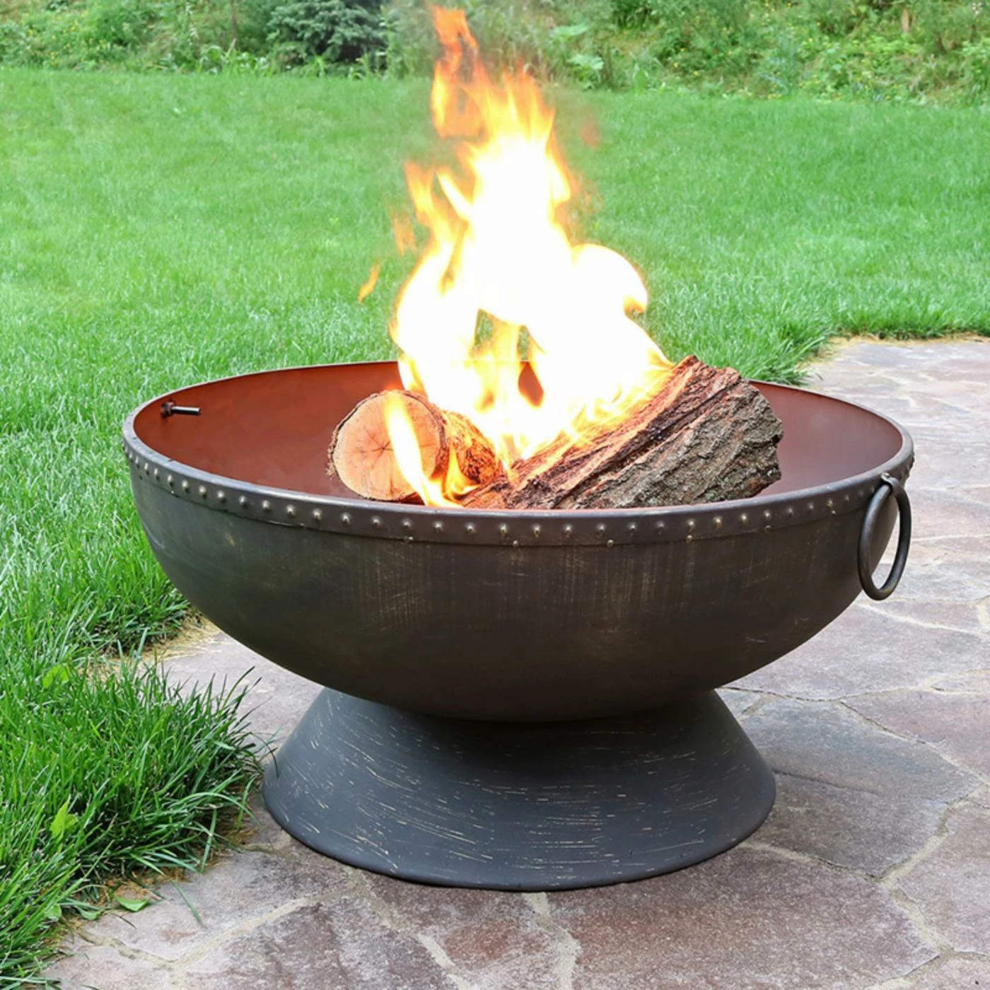 Flash Sale ๐ Round Sunnydaze Decor 30 Diam. Fire Bowl With Handles And Spark Screen ๐ 2 Flash Sale ๐ Round Sunnydaze Decor 30 Diam. Fire Bowl With Handles And Spark Screen ๐ - Image 2