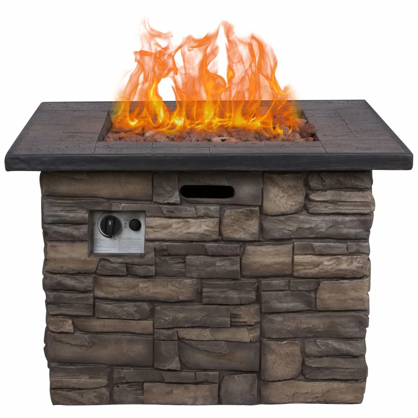 Best Pirce 😉 Shine Company Sevilla 34.5 In. Square Propane Gas Fire Pit Table With Free Cover 💯 2 Best Pirce 😉 Shine Company Sevilla 34.5 In. Square Propane Gas Fire Pit Table With Free Cover 💯 - Image 2