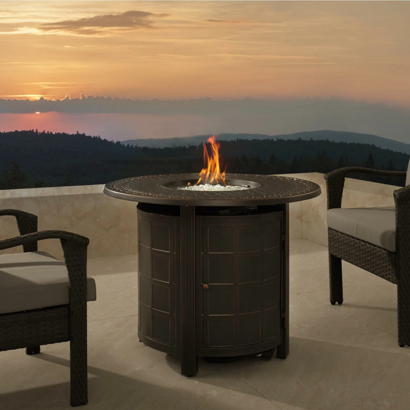 Discount ⭐ Round Fire Sense Columbia 34 In. Propane Fire Pit 🤩 2 Discount ⭐ Round Fire Sense Columbia 34 In. Propane Fire Pit 🤩 - Image 2