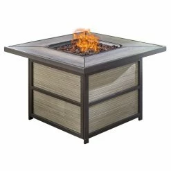 Hot Sale 🔔 Square Hanover Chateau 37.4 In. Fire Pit Coffee Table ❤️