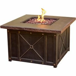 Discount 😉 Square Cambridge Durastone 40 In. Fire Table 🌟