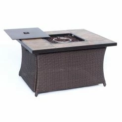 Best reviews of 💯 Rectangle Hanover Woven Tile Top 43.8 In. Fire Table ❤️