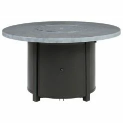 Best Pirce 🧨 Signature Design By Ashley Coulee Mills Round Fire Pit Table 👍