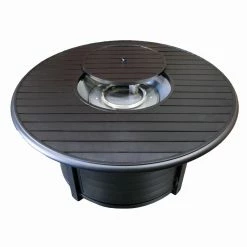 Wholesale 🔥 Round AZ Patio Heaters Hiland Slatted 46 Diam. Fire Table 👍
