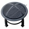 Best deal 😍 Round AZ Patio Heaters 30 Diam. Fire Pit With Cooking Grate ⭐