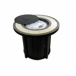 Best Pirce ๐ Gas AZ Patio Heaters Round Tile Top Fire Pit ๐