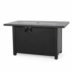 Budget 🌟 Best Selling Home Decor Rectangle Hamel Outdoor 50,000 BTU Iron Rectangular Fire Pit 🌟