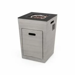 Wholesale 🎉 Best Selling Home Decor Square Adio Outdoor 30,000 BTU Lightweight Concrete 29 Inch Fire Column ✔️