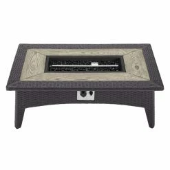 Cheap 😉 Rectangle Modway Splender 43.5 In. Fire Table With Free Cover ⭐