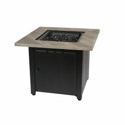 Promo 🌟 Square Endless ☀️ Summer The Harper LP Gas Outdoor Fire Pit ⭐