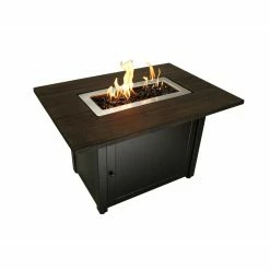 Best Sale 👏 Rectangle Endless ☀️ Summer The Marc LP Gas Outdoor Fire Pit 😀