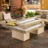 Wholesale 🧨 Rectangle Outdoor GreatRoom Uptown 48.3 In. Fire Table With Free Cover ✔️