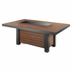 Brand new 🎉 Rectangle Outdoor GreatRoom Kenwood Linear Dining Height Gas Fire Pit Table 🥰