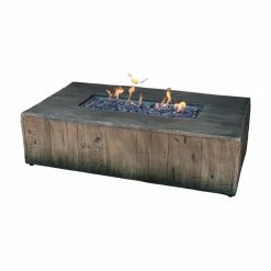 Top 10 🔔 Rectangle Sunnydaze Decor Rustic 48 In. Fire Table With Free Cover ⌛