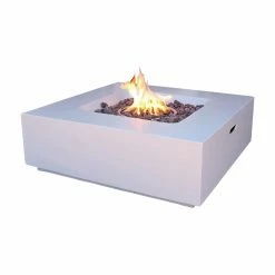 Best deal 🎉 Square Sunnydaze Decor Contempo 34.75 In. Fire Table With Free Cover 🎁