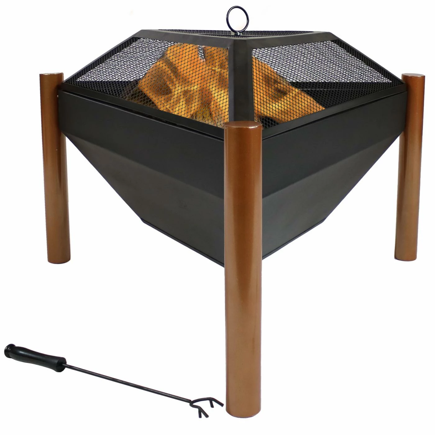 Cheapest 𧨠Sunnydaze Decor All Other Shapes Sunnydaze 31 In. Triangle Fire Pit With Log Grate And Spark Screen π₯° 1 Cheapest 𧨠Sunnydaze Decor All Other Shapes Sunnydaze 31 In. Triangle Fire Pit With Log Grate And Spark Screen π₯°
