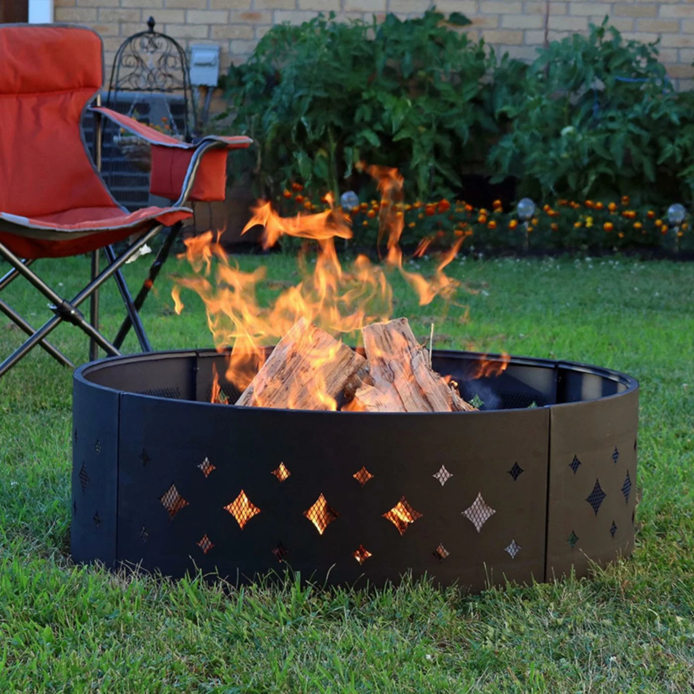 Coupon π Round Sunnydaze Decor Heavy Duty Diamond Camping 36 Diam. Fire Ring π₯° 1 Coupon π Round Sunnydaze Decor Heavy Duty Diamond Camping 36 Diam. Fire Ring π₯°