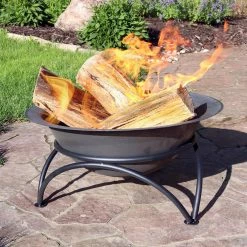Buy 🔥 Round Sunnydaze Decor Cast Iron 24 Diam. Fire Bowl 🔥