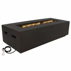 Promo 🔥 Rectangle Sunnydaze Decor Modern 56 In. Fire Table 😉
