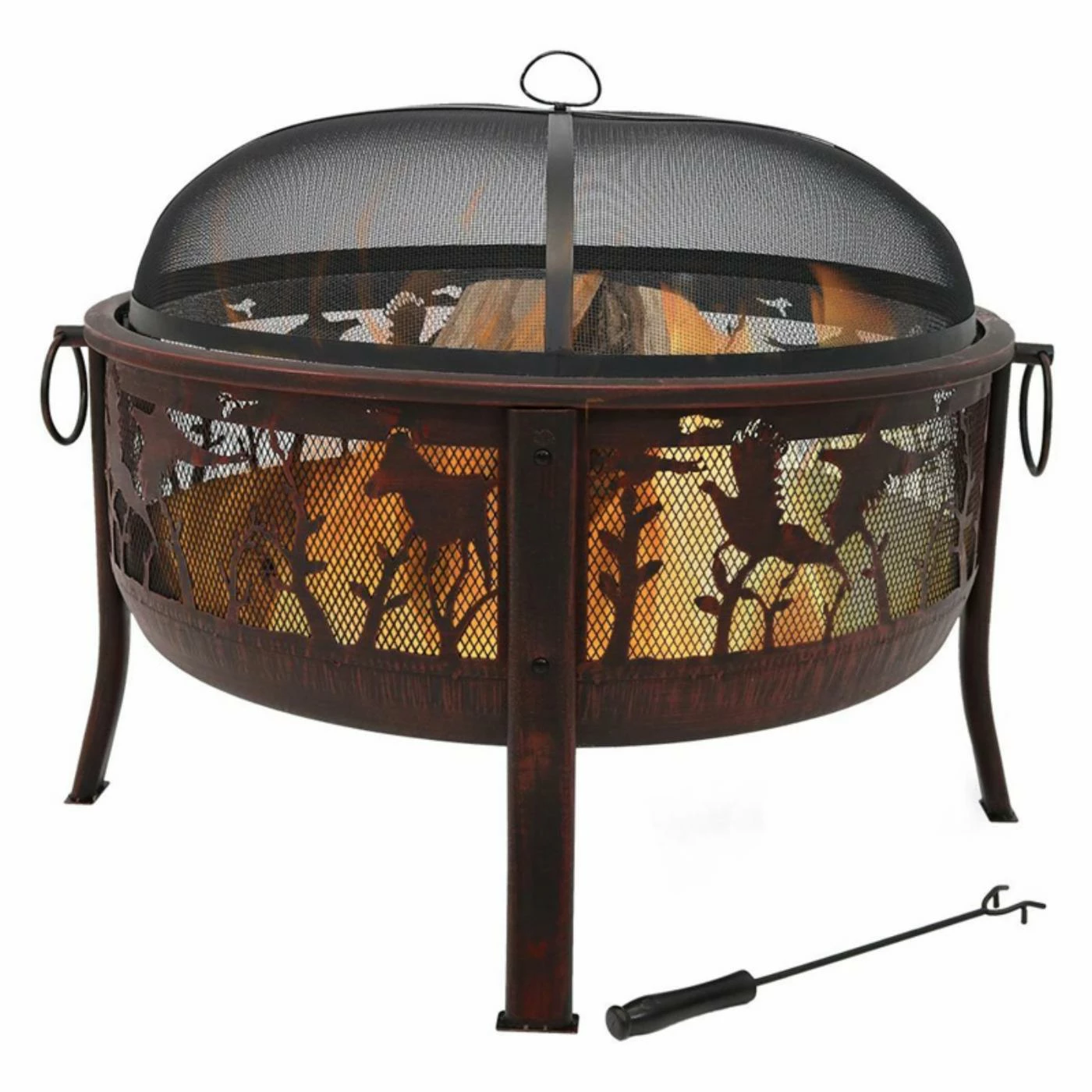 Wholesale β Round Sunnydaze Decor Pheasant Hunting 30 Diam. Fire Pit With Spark Screen π 1 Wholesale β Round Sunnydaze Decor Pheasant Hunting 30 Diam. Fire Pit With Spark Screen π