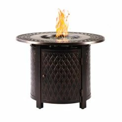Discount ๐คฉ Oakland Living Ritz 34 In. Round Propane Fire Pit Table - Copper ๐