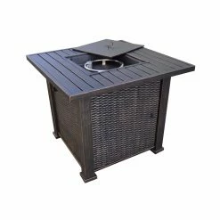 New ⌛ Paradise Cove Designs Cocoa 30 In. Square Fire Pit Table 🔥