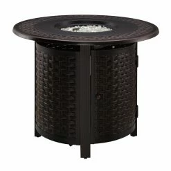 Best deal 🤩 Round Fire Sense Hendricks 33.9 In. Propane Fire Pit 🛒
