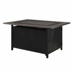 Cheapest 🎉 Rectangle Fire Sense Perkins Rectangular Aluminum Propane Fire Pit ❤️