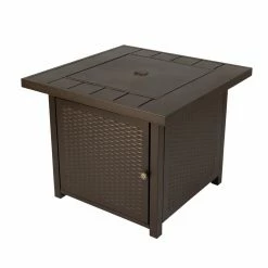 Coupon ⭐ Fire Sense Harrington Steel Square LPG Fire Pit 🥰