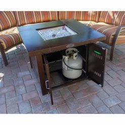 Brand new 🔔 Square AZ Patio Heaters Modern Outdoor Propane Fire Pit 🧨 -Fire Pits & Tables Online Shop scaleAZP180