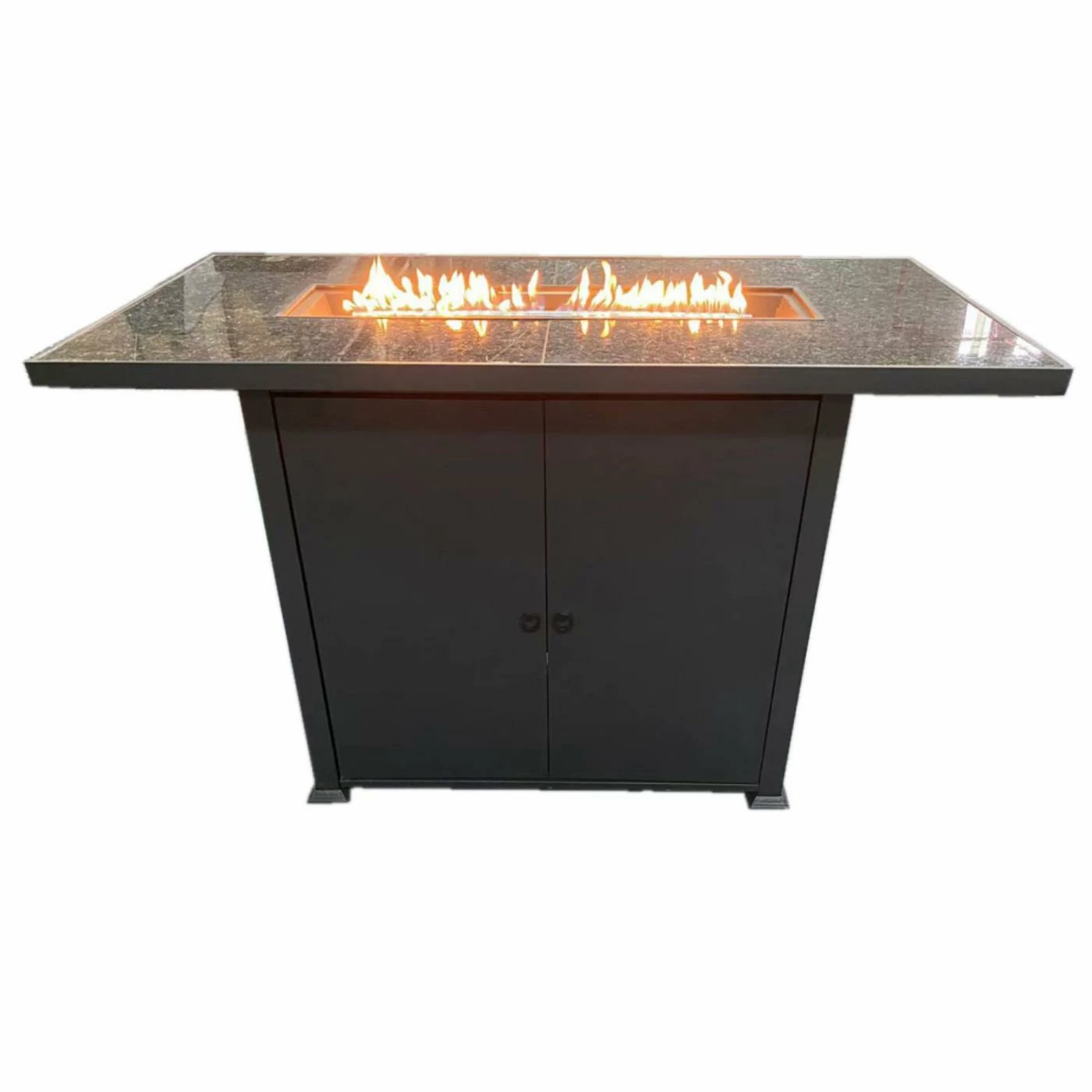 Budget 𧨠Hiland Rectangle AZ Patio Heaters Rectangular Bar Height Marble Top Fire Pit With Wind Screen π 4 Budget 𧨠Hiland Rectangle AZ Patio Heaters Rectangular Bar Height Marble Top Fire Pit With Wind Screen π - Image 4
