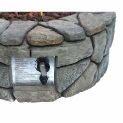 Coupon 🧨 Round Peaktop Stone 28 Diam. Gas Fire Pit ✔️ -Fire Pits & Tables Online Shop scaleEHF926