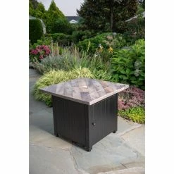 Promo 🌟 Square Endless ☀️ Summer The Harper LP Gas Outdoor Fire Pit ⭐ -Fire Pits & Tables Online Shop scaleES714