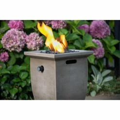 Flash Sale 😉 Square Endless 🌞 Summer 15-in LP Gas Outdoor Fire Column 👏 -Fire Pits & Tables Online Shop scaleES723