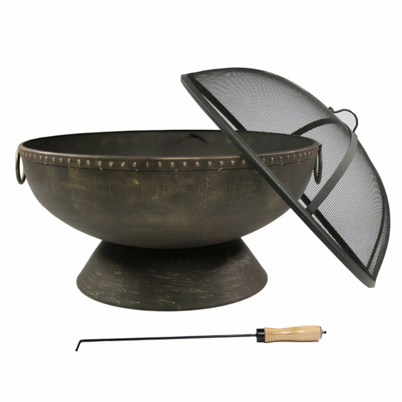 Flash Sale ๐ Round Sunnydaze Decor 30 Diam. Fire Bowl With Handles And Spark Screen ๐ 5 Flash Sale ๐ Round Sunnydaze Decor 30 Diam. Fire Bowl With Handles And Spark Screen ๐ - Image 5