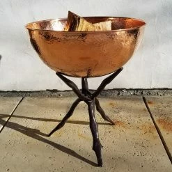 Buy ⭐ Round Passage 🔨 Hammered Copper 23 Diam. Fire Bowl 🎉 -Fire Pits & Tables Online Shop scaleRIHI099