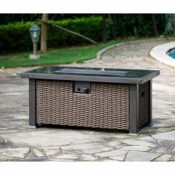 Best reviews of 🔥 Rectangle HEATMAXX 52 In. Rectangular Gas Fire Pit Table 🛒 -Fire Pits & Tables Online Shop scaleSHIN015