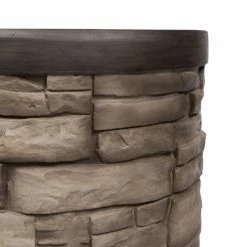 Budget 🤩 Shine Company Sevilla 18 In. Round Outdoor Propane Gas Fire Column 👏 -Fire Pits & Tables Online Shop scaleSHN257