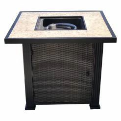 Outlet 😍 Square ☀️ Summerville Montey 30 In. Gas Fire Pit Table 👍 -Fire Pits & Tables Online Shop scaleSUMM153