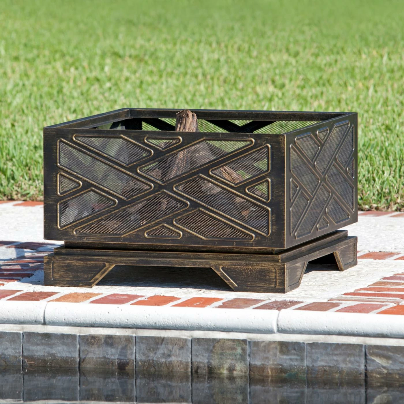 Best Sale π Square Fire Sense Catalano 26 In. Fire Pit π 5 Best Sale π Square Fire Sense Catalano 26 In. Fire Pit π - Image 5