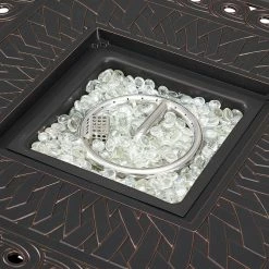 Budget 🔥 Square Fire Sense Cartney 32 In. Propane Fire Pit 🎁 -Fire Pits & Tables Online Shop scaleWTL421